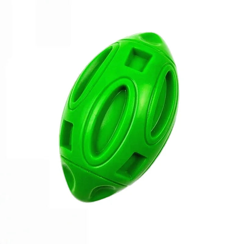 Squeaky Dog Toys for Aggressive Chewers Rubber Puppy Chew Ball Teeth Grinding Cleaning Durable Pet Toy for Medium Large Breed