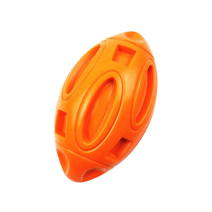 Squeaky Dog Toys for Aggressive Chewers Rubber Puppy Chew Ball Teeth Grinding Cleaning Durable Pet Toy for Medium Large Breed