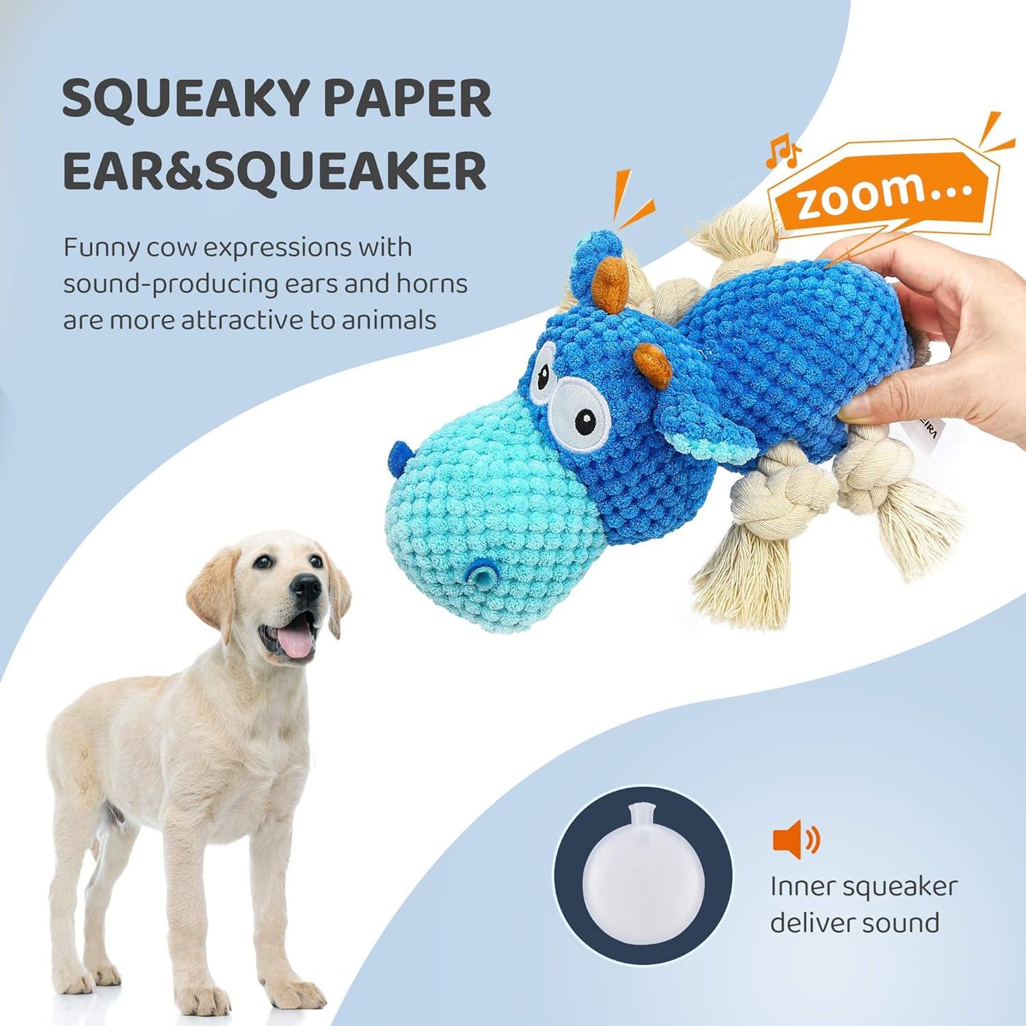 Dog Toys for Aggressive Chewers Dog Toys to Keep Them Busy Squeaky Dog Toys for Large Dogs